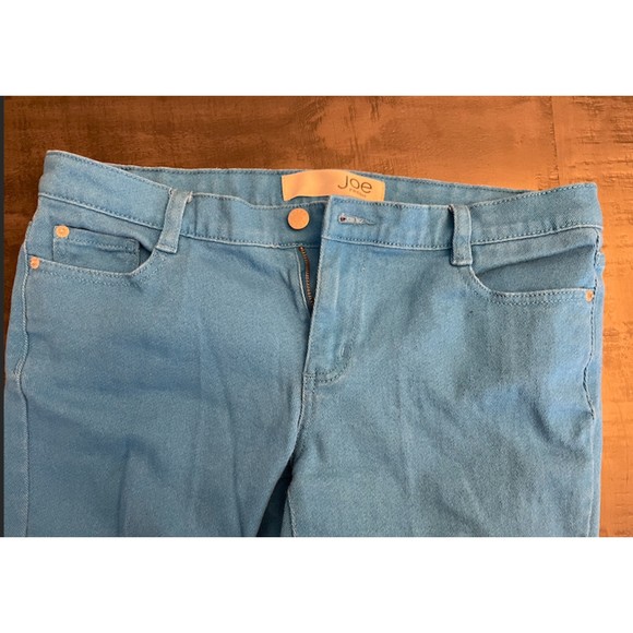 Joe Fresh Slim Turquoise Royal Blue Capris Jeans- Sz 8 - Picture 3 of 5
